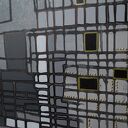 Abstra - akt 34: ręcznie malowany obraz abstrakcyjny na płótnie 3D 80 x 120 cm