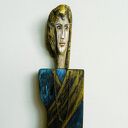 Obraz malowany na starym drewnie - desce /9/ dekoracja handmade