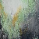 Green Zone V - abstrakcyjny obraz ręcznie malowany na płótnie 60x80 cm