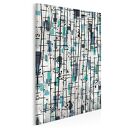 Obraz na płótnie - BRZOZA ABSTRAKCJA NORDYCKI - W PIONIE - 50x70 cm (91103)