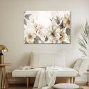 Kwiatowy obraz na płótnie 100x70 cm - kwiatowa dekoracja 1, gotowy do zawieszenia