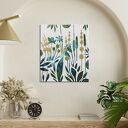 Obraz łąka kwietna - ręcznie malowany obraz - abstrakcja roślinna 25x30 cm Garden IV