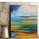 PEJZAŻ ABSTRAKCYJNY - obraz akrylowy formatu 60/50 cm