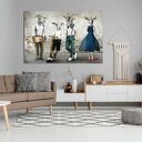 Obraz z kozami 120x80 cm - Rodzina Kozłowskich z synami