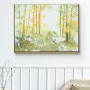 Akwarela Świetlisty Las - ręcznie malowany obraz na płótnie 50 &times; 70