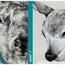 Obraz na płótnie 100x80 cm - Jelenie w rodzinnej opowieści
