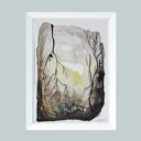 DRZEWA - ABSTRAKCJA - praca formatu 12,5/18 cm
