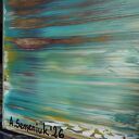 Wspominając Gerharda 25 - obraz abstrakcyjny akryl 100 x 80 cm