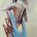 Lady - oryginalny rysunek kobiety 50x70 cm