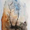 DRZEWA-praca formatu 32/24 cm