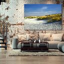 Bałtycka plaża i wydmy - obraz na płótnie 120x80 cm