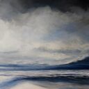 Morze - ręcznie malowany obraz akrylowy 80x120 cm, gotowy do zawieszenia