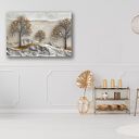 Obraz Złote Drzewa 25 na płótnie 120x80 cm