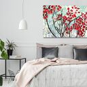 Obraz nowoczesny Czerwone liście 14 - abstrakcja 120x80 cm