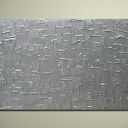 obraz NOWOCZESNY SREBRNY 3D - 126x70cm - srebro