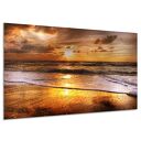 Obraz WIDOK 60 salon morze bałtyk fale plaża zachód 120x80 AleObrazy
