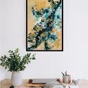 Taniec Liści 40x60 cm Akryl na płótnie Abstrakcja do salonu