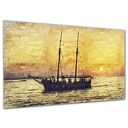 Obraz do sypialni canvas STATEK 2 żaglowiec morze jacht 120x80 AleObrazy