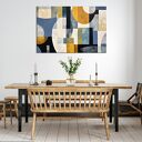 Minimalistyczny obraz abstrakcyjny - geometryczna abstrakcja - 60x90 cm - obraz na płótnie