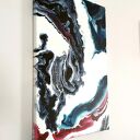 Dyptyk BOSKI 2 - ręcznie malowany akryl 2x40x60