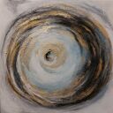 Abstrakcyjny obraz akrylowy na płótnie 60x60 cm