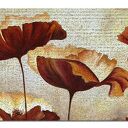 Obraz XXL Kwiaty 5 120x70 cm - czerwone i pomarańczowe na płótnie Canvas
