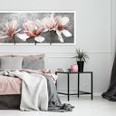 Obraz drukowany na płótnie KWIATY MAGNOLII W PASTELOWYCH BARWACH - format 147x60cm