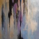Abstrakcja - obraz akrylowy 60x60 cm namalowany na płótnie