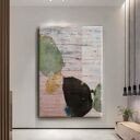 ROMANTICO - wielkoformatowy obraz abstrakcyjny z fakturą, ręcznie malowany na płótnie 100x150 cm