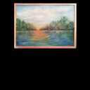 Krajobraz 50x70 cm w sosnowej ramie