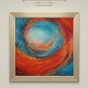 Obraz akrylowy 'Galaktyka' 60 x 60 cm - abstrakcja na płótnie do powieszenia