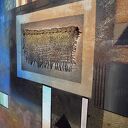 Obraz "Geometria abstrakcyjna 6" - mixed media 120x80 cm, pion lub poziom