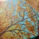 Nastrojowy pejzaż akrylowy na płótnie 40x30 cm - Romantyczne refleksy