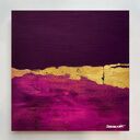 PURPUROWY SEN - unikat obraz ręcznie malowany akryl 120x120cm