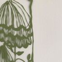 Wycinanka Zielone Kwiaty - ręcznie wykonana dekoracja w stylu hygge i boho