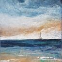 Morze - pastelowy obraz 22,5 x 32,5 cm