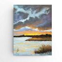 PEJZAŻ ZIMOWY - praca formatu 24/18 cm