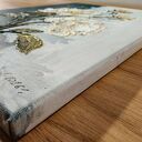 TRYPTYK GLAMOUR "ZŁOTO I CZERŃ" - Nowoczesne Obrazy Strukturalne 90/110x40cm (darmowa dostawa)