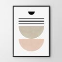 Plakat obraz pastelowa geometria 40x50 cm