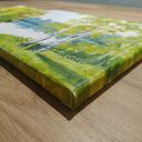 Wyprzedaż kolekcji - zestaw ręcznie malowanych obrazów - w żółtych odcieniach - 1x 30x24cm 1x 24x