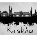 miasto KRAKÓW 1 - 120x70cm obraz na płótnie