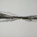Abstrakcja - akwarela 28,2x21 cm (czarna, szara, biała)