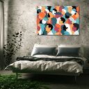 Obraz na płótnie Ludzie 2 - wielokulturowy tłum profili 120x80 cm