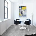 Nowoczesny obraz abstrakcyjny Due - ręcznie malowany akrylem na płótnie 80x120 cm