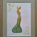 W odcieniach natury - obraz botaniczny z suszonych kwiatów 21x30 cm