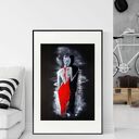 grafika 50X70 cm wykonana ręcznie, plakat, abstrakcja, elegancki minimalizm, obraz