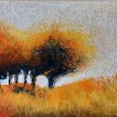 Pejzaż - rysunek pastelami olejnymi (A3) Paulina Lebida