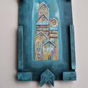 Anioł Klucznik XIV, obraz ręcznie malowany na drewnie