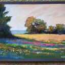 Pejzaż w pastelach suchych 18x24 cm - ręcznie wykonany obraz