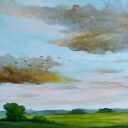 Wiosenny poranek - obraz akrylowy na płótnie 50x40 cm